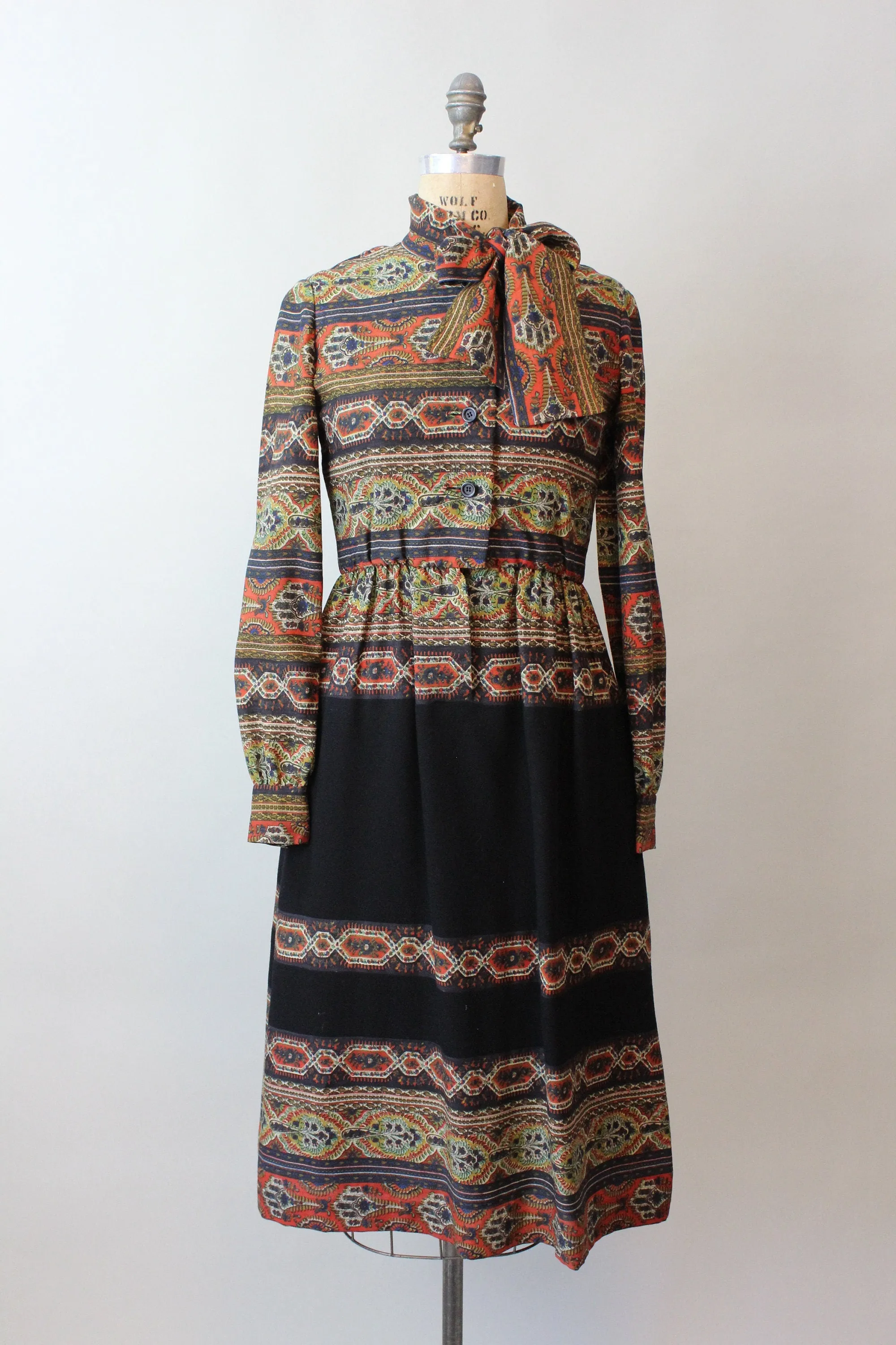 1970s documented OSCAR de LA RENTA dress small medium | new fall