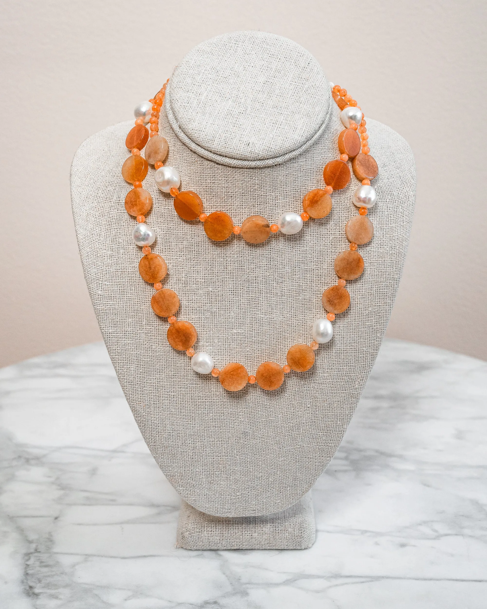 Aventurine Disc Necklace