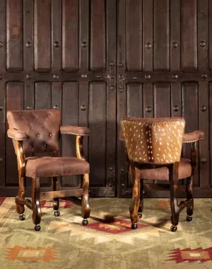 Axis Hide Tufted Game Chair with Casters