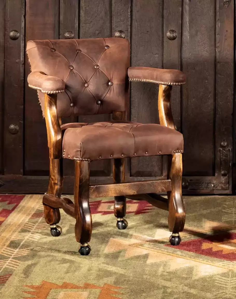 Axis Hide Tufted Game Chair with Casters