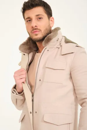 Beige Wool Coat