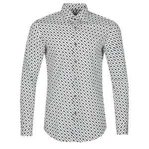 BOSS H Hank Kent C1 214 Shirt in Black & White Print