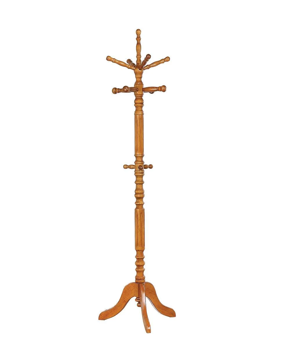 Coat Rack With 11 Hooks Tobacco