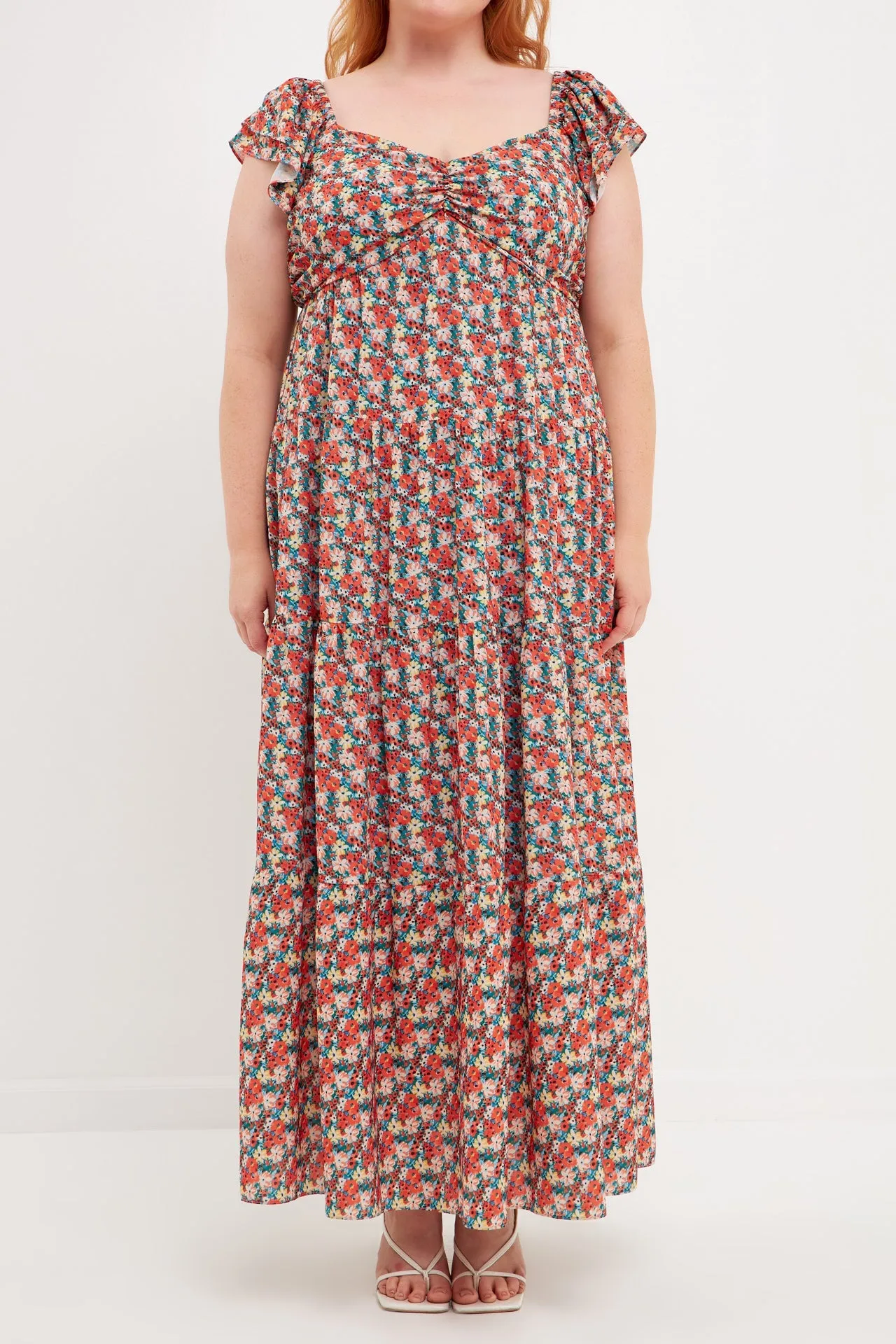 English Factory - Floral Tiered Maxi Dress