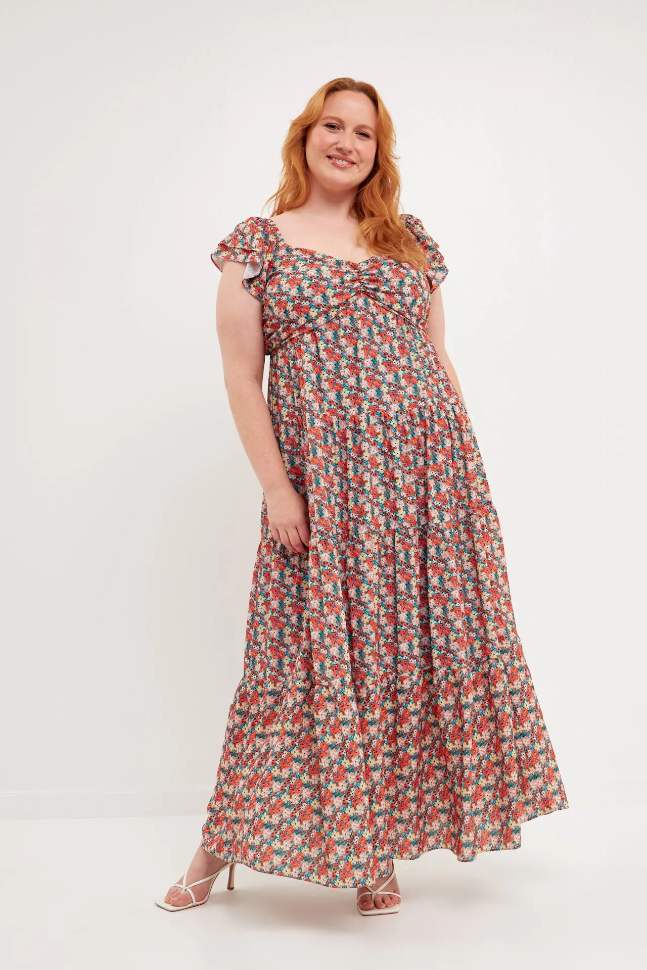 English Factory - Floral Tiered Maxi Dress