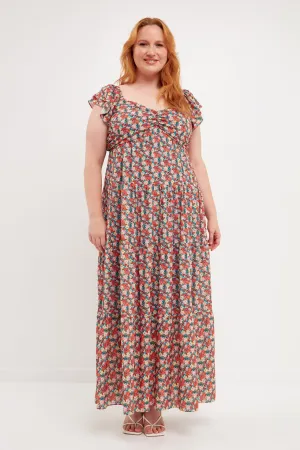 English Factory - Floral Tiered Maxi Dress