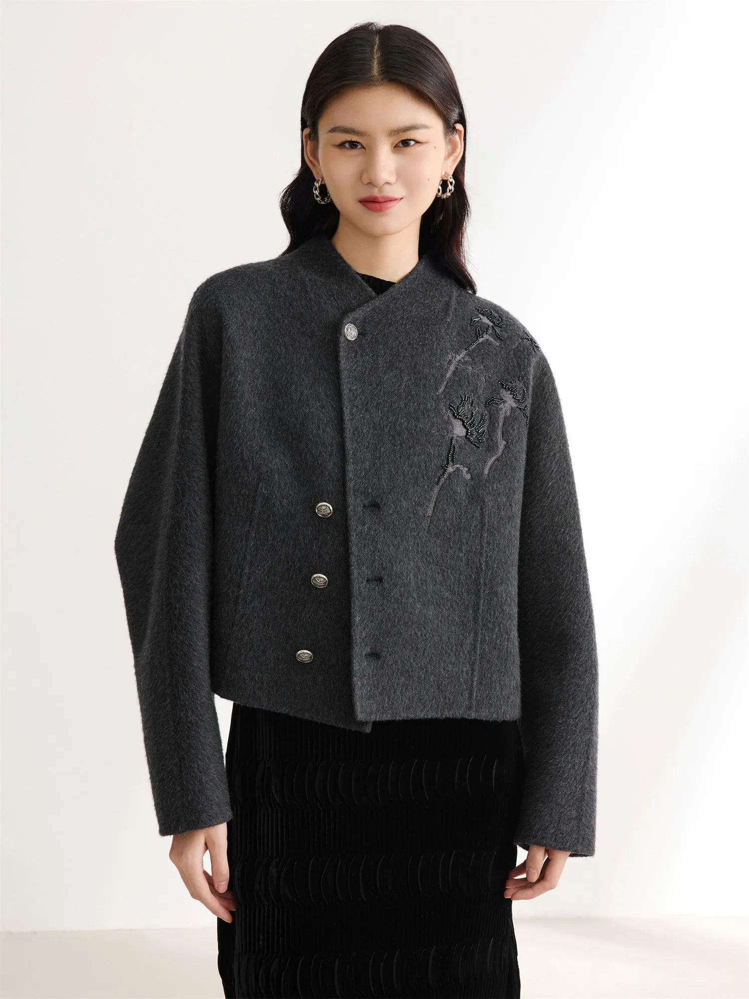 EP YAYING Sheep Wool National Style Coat