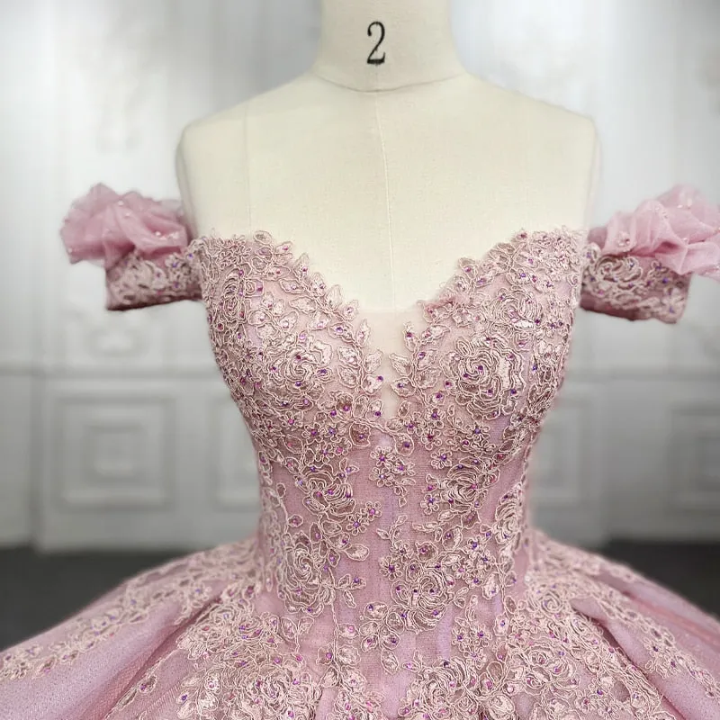 Exquisite Pink Ball Gown Dress