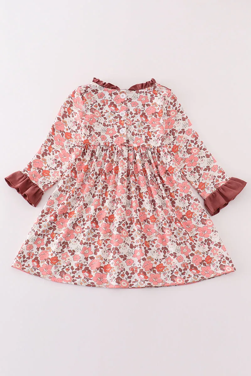 Fall floral print mom&me dress