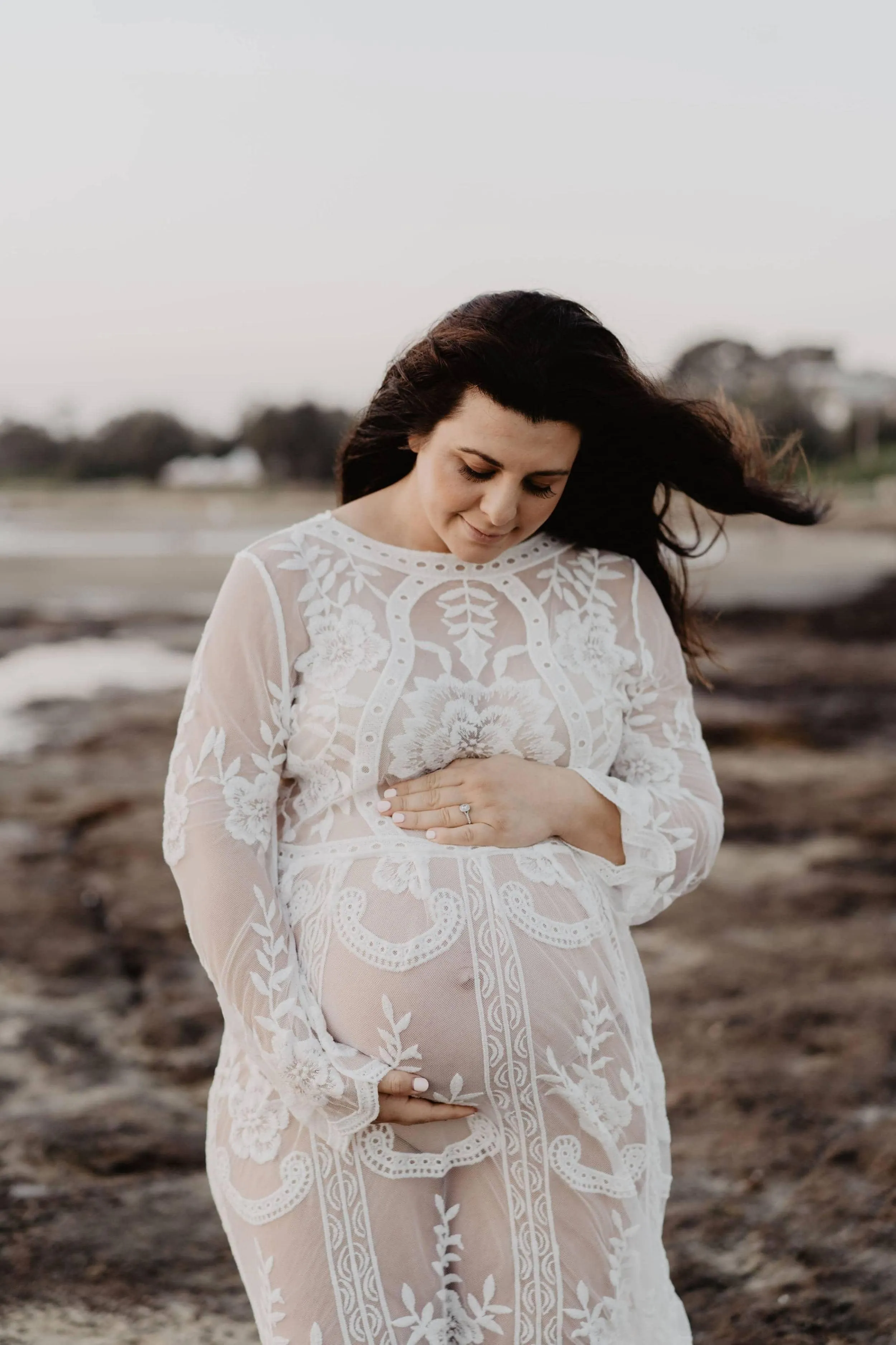 Fleur Ivory Lace Maxi Dress