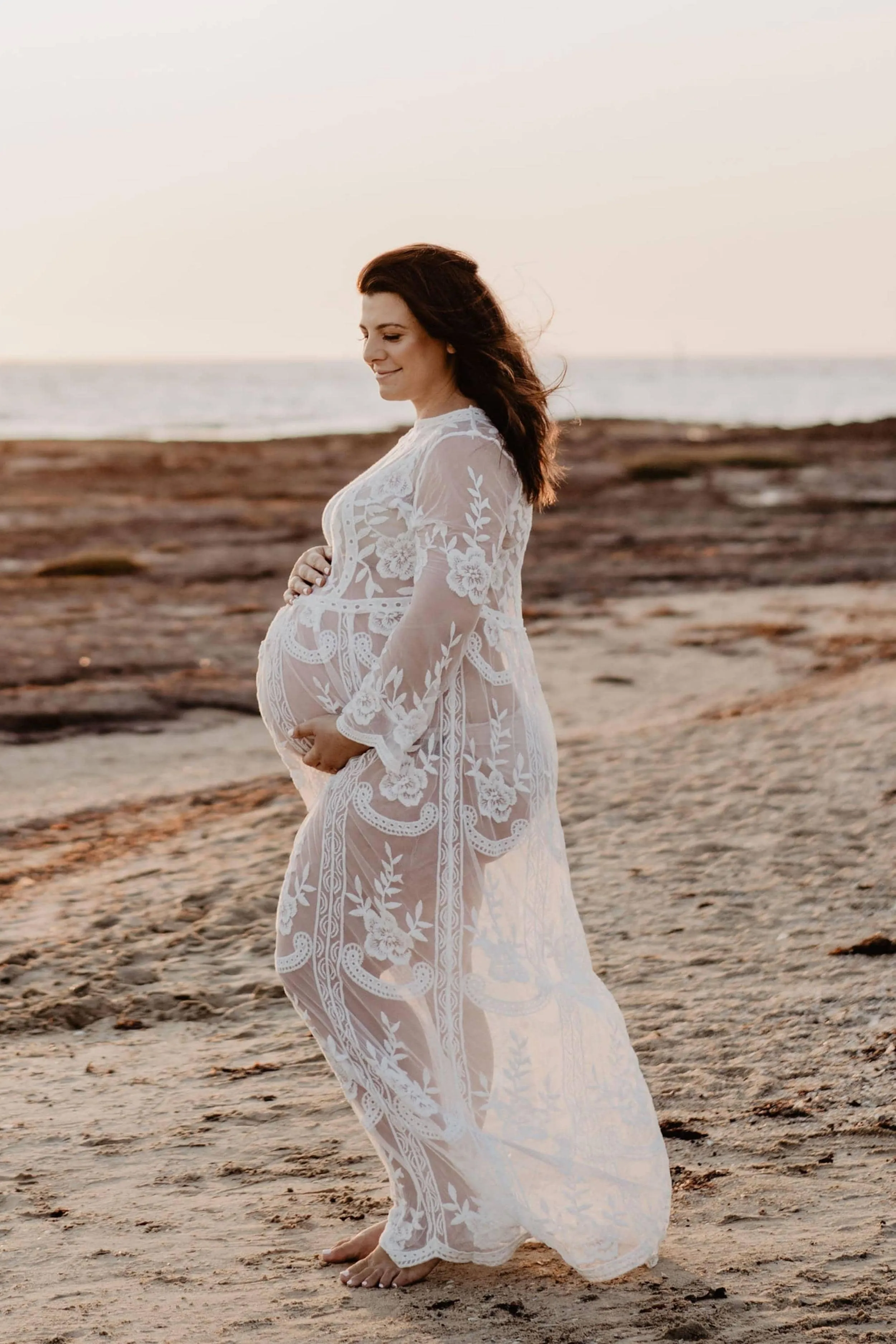 Fleur Ivory Lace Maxi Dress