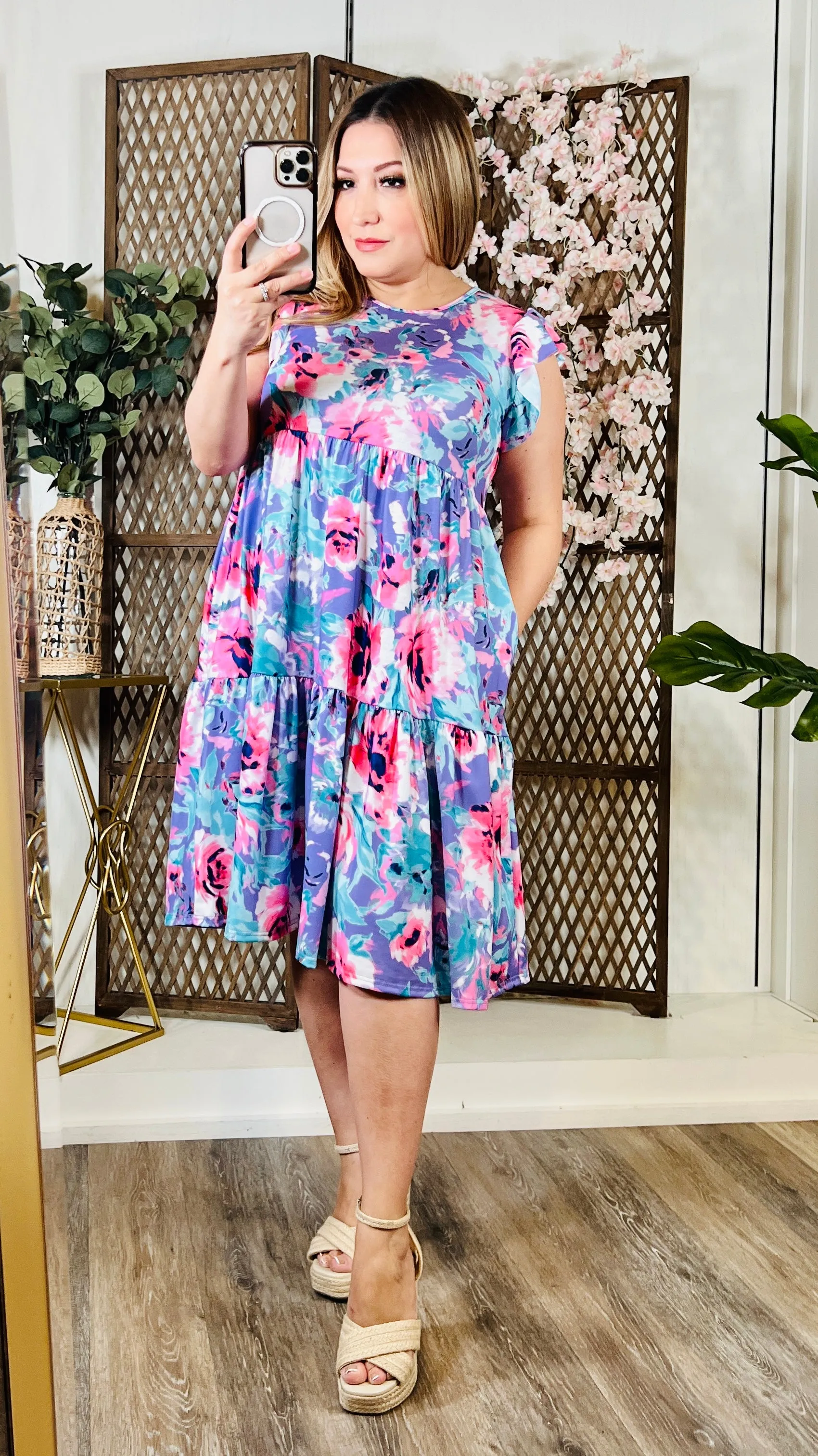 Floral Tiered Dress