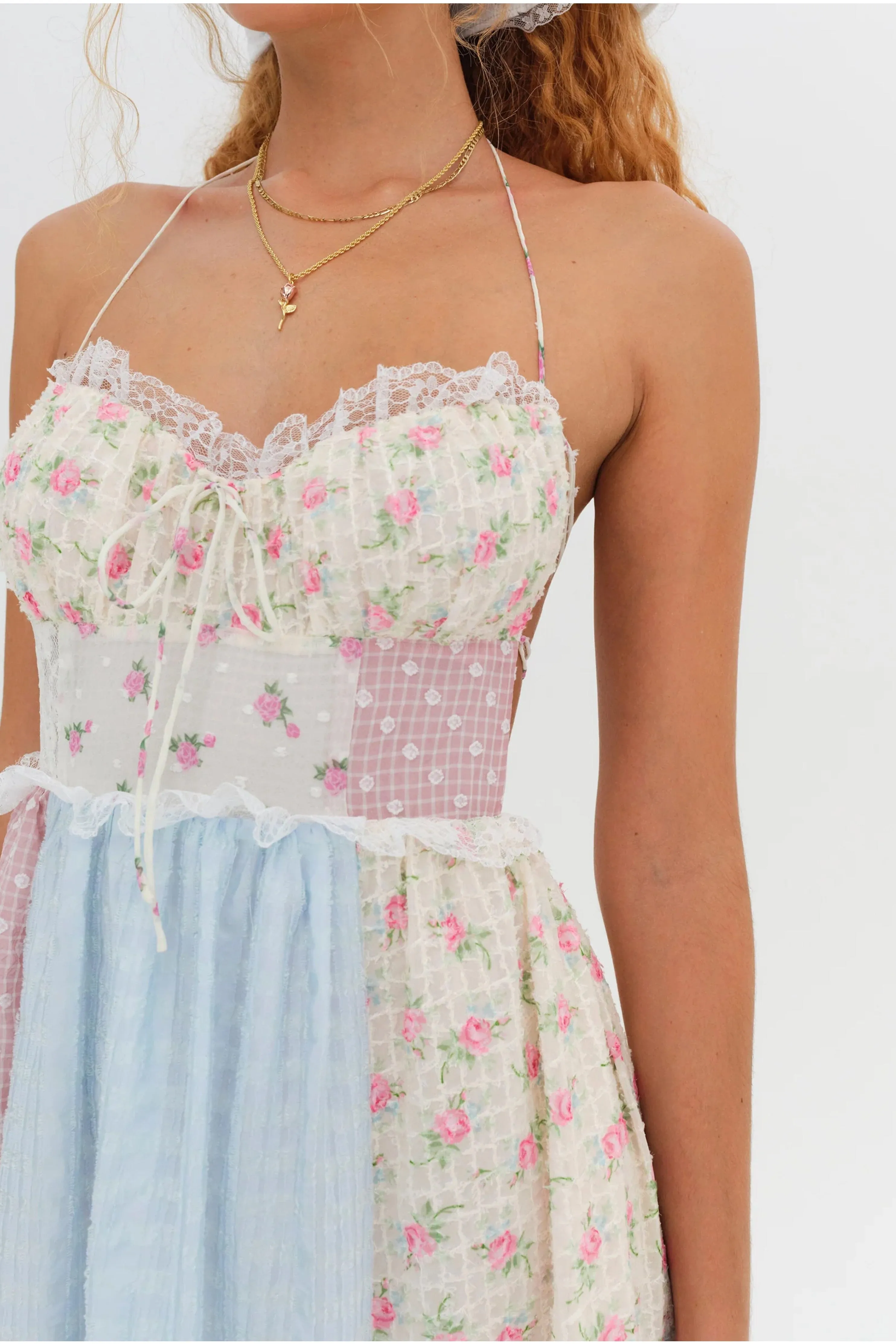 FOR LOVE & LEMONS | Elula Maxi Dress - Pink