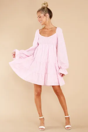 For My Darling Pink Gingham Dress