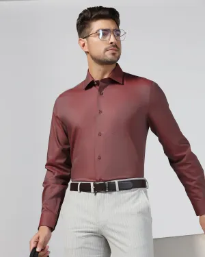 Formal Red Textured Shirt - Jim