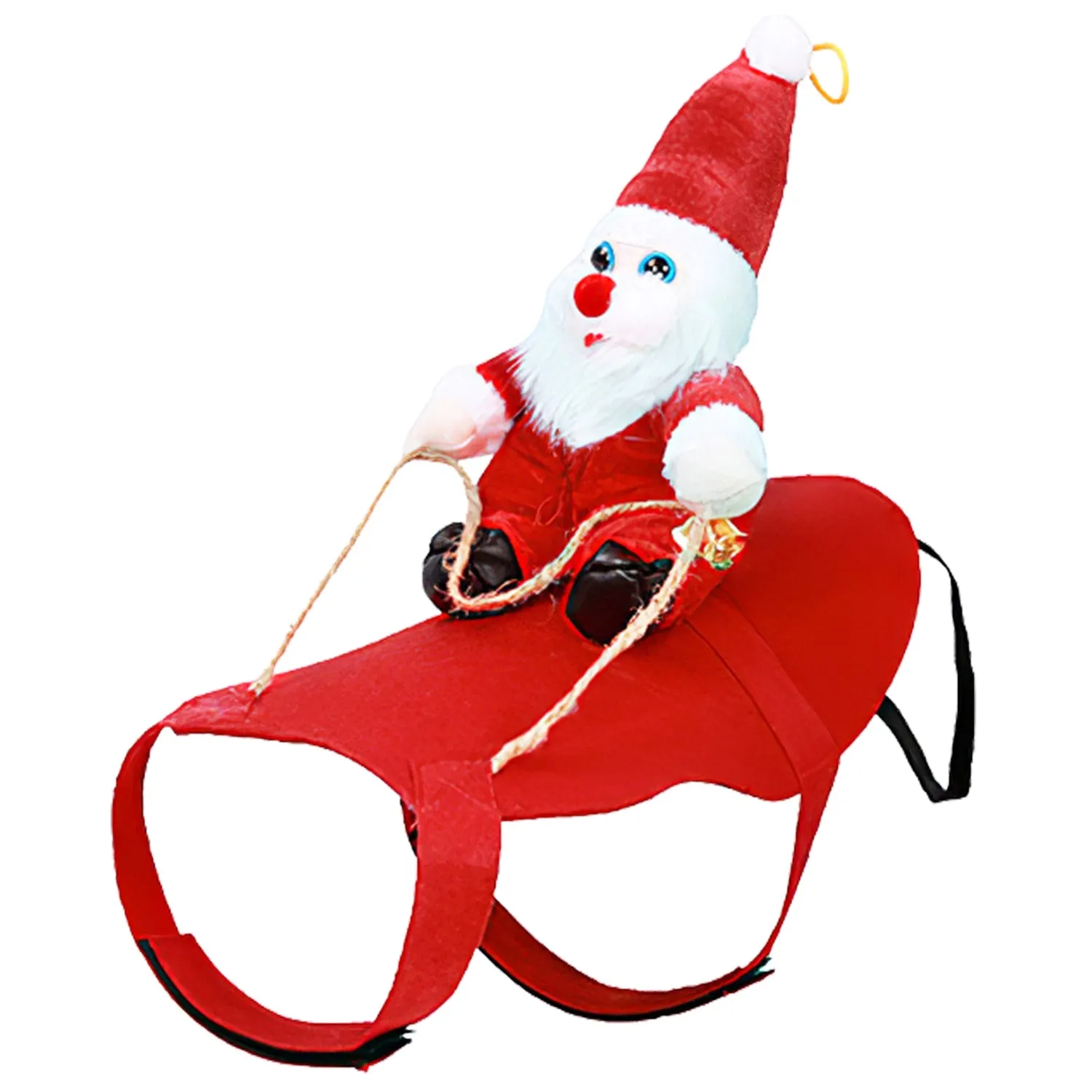 Fresh Fab Finds Pet Christmas Costumes Red Winter Coat for Dog Riding Santa Claus with Bell Clothes New Year Outfit Cosplay Costumes Party Dress Up For Cats