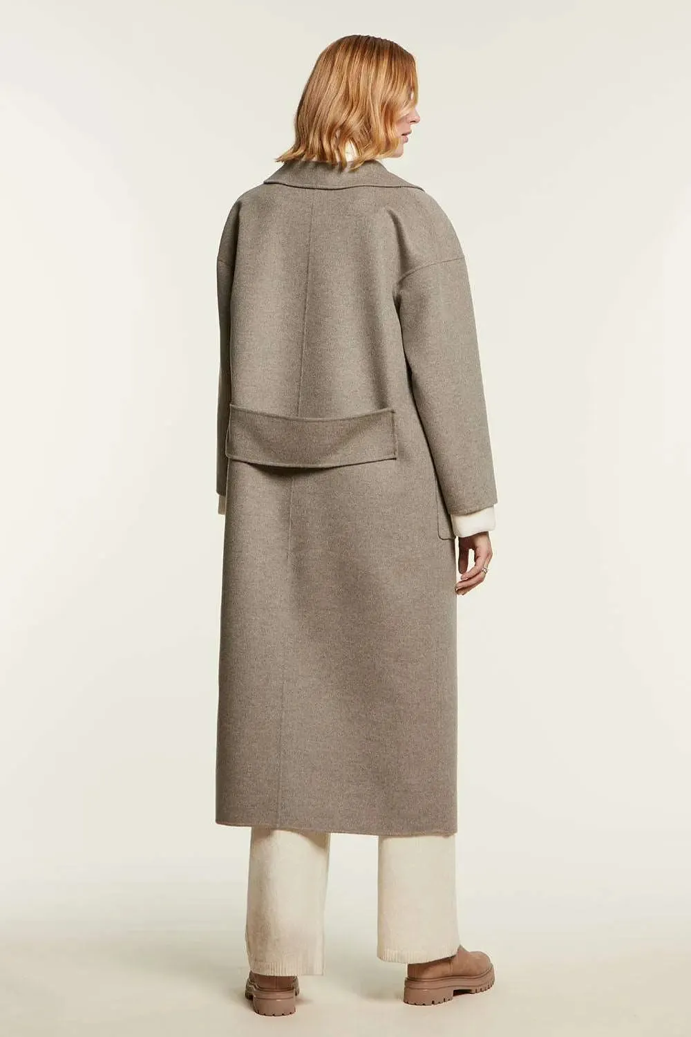 Grey cashmere coat