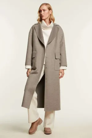 Grey cashmere coat