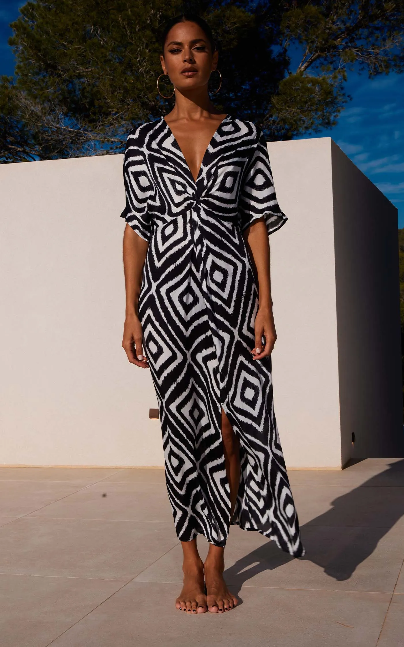 HALO Makuna Kaftan in Ikat