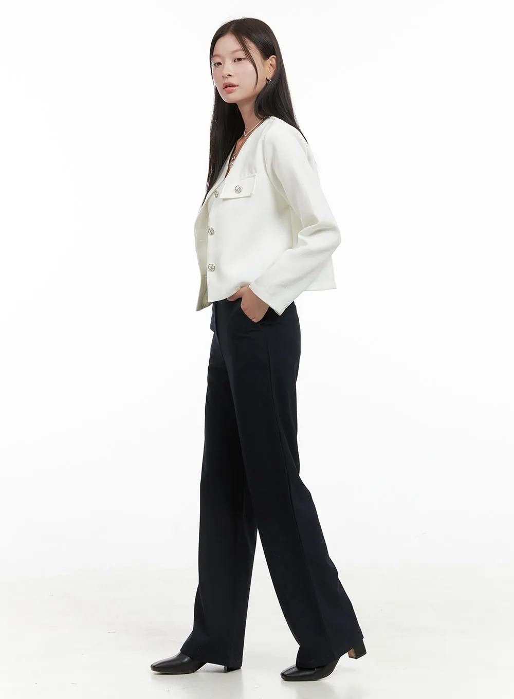 High Waisted Tailored Pants OG419