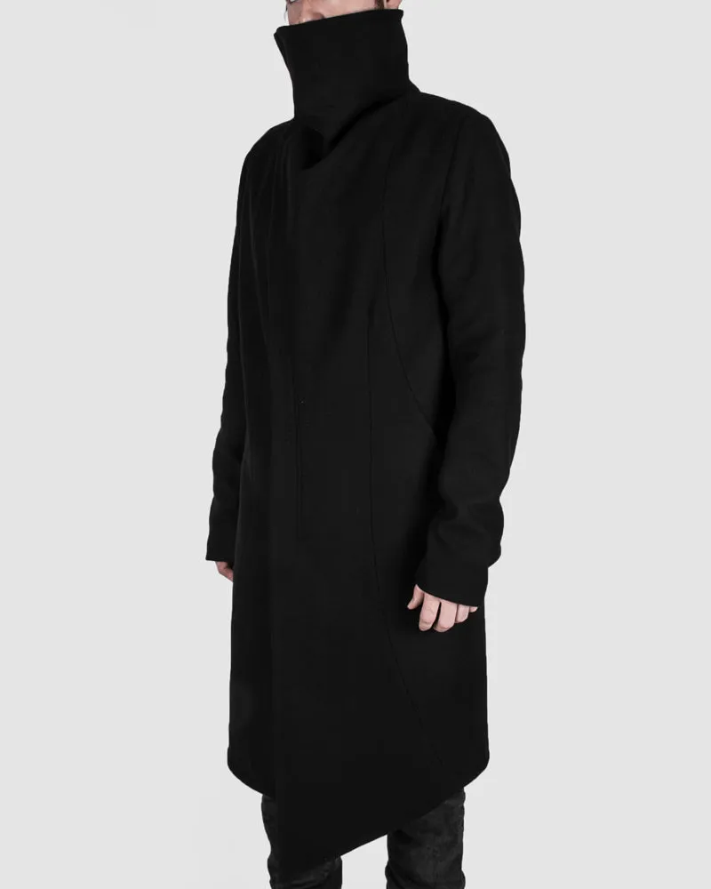 Highneck wool coat