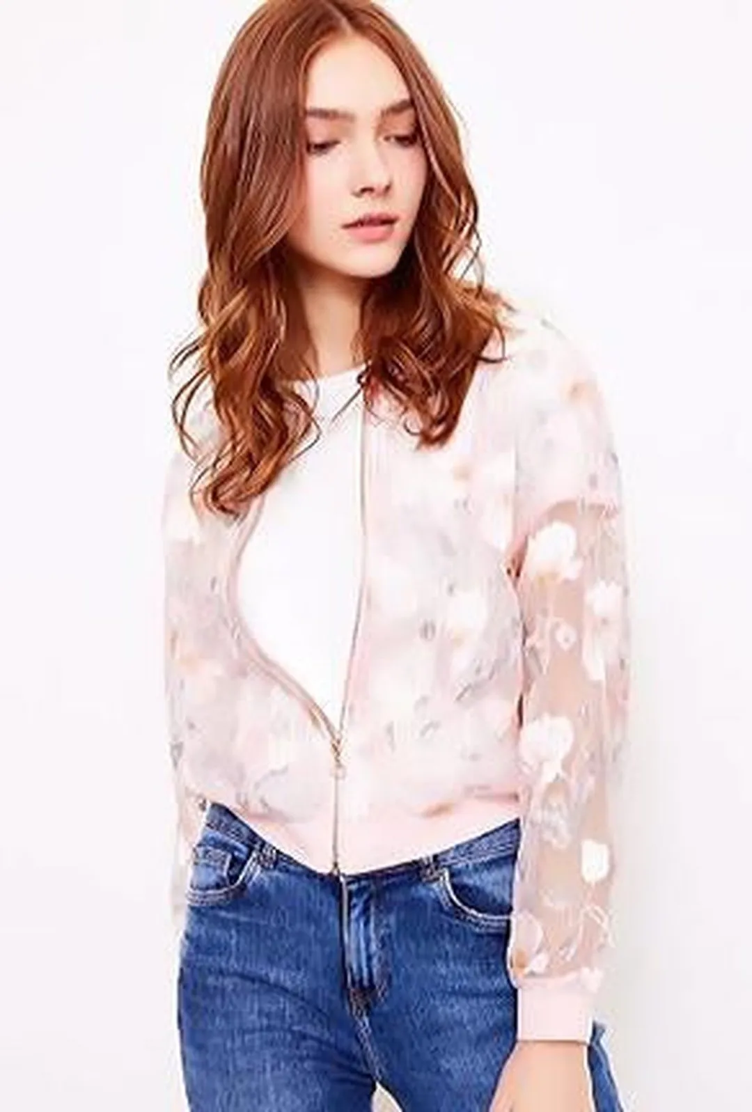 JUNIPER - SHEER FLORAL JACKET