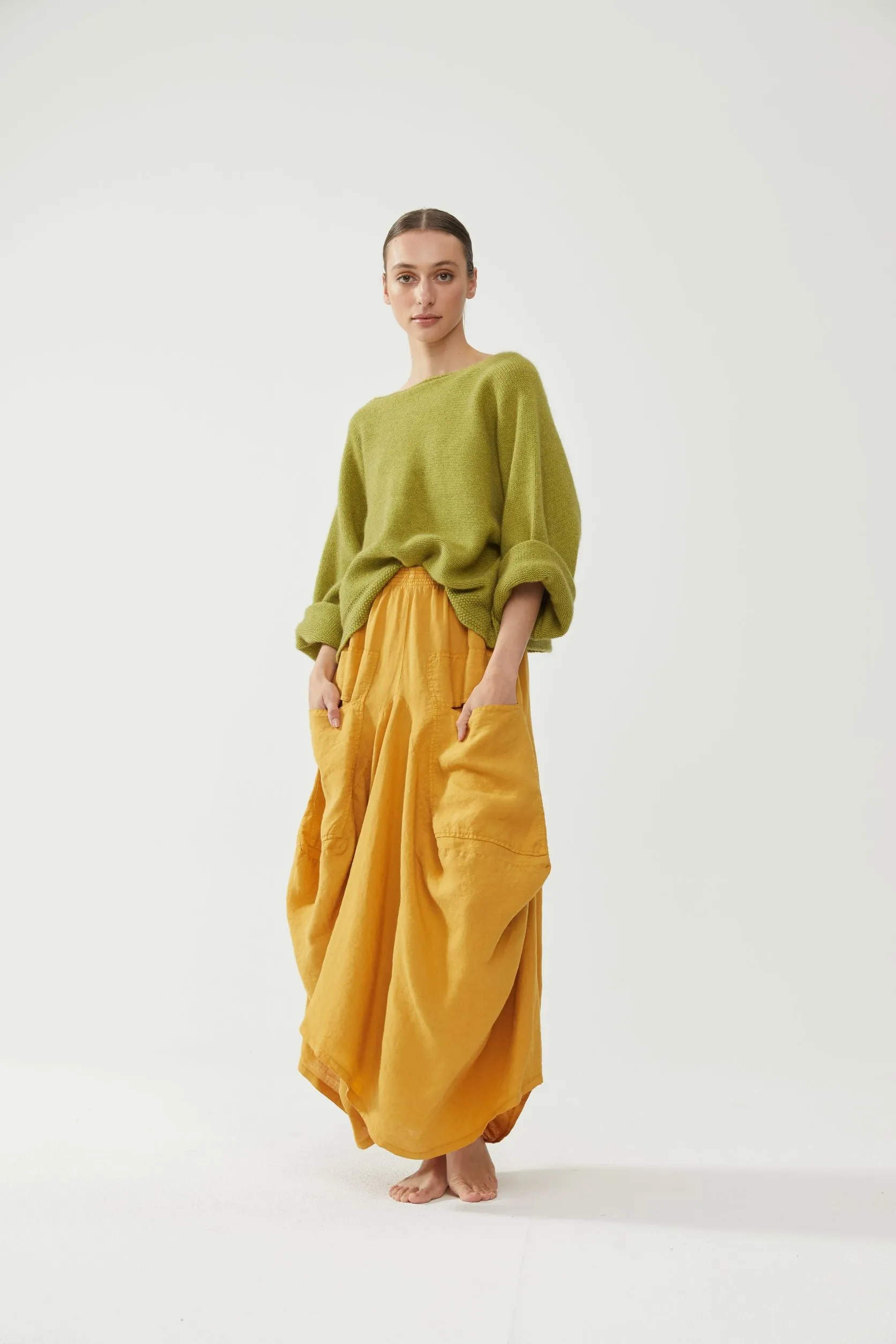 Kiitos Pocket Skirt Mustard