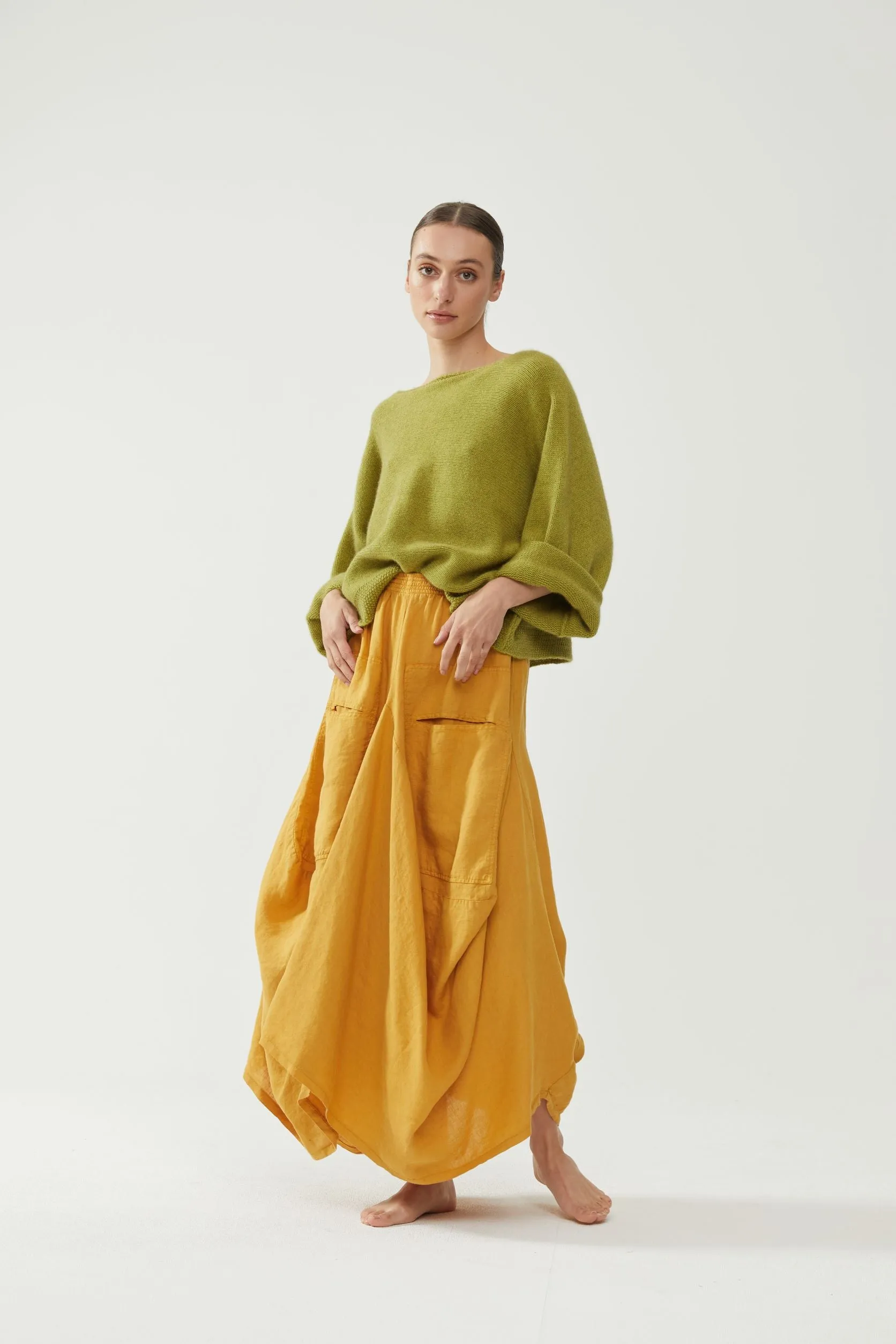 Kiitos Pocket Skirt Mustard