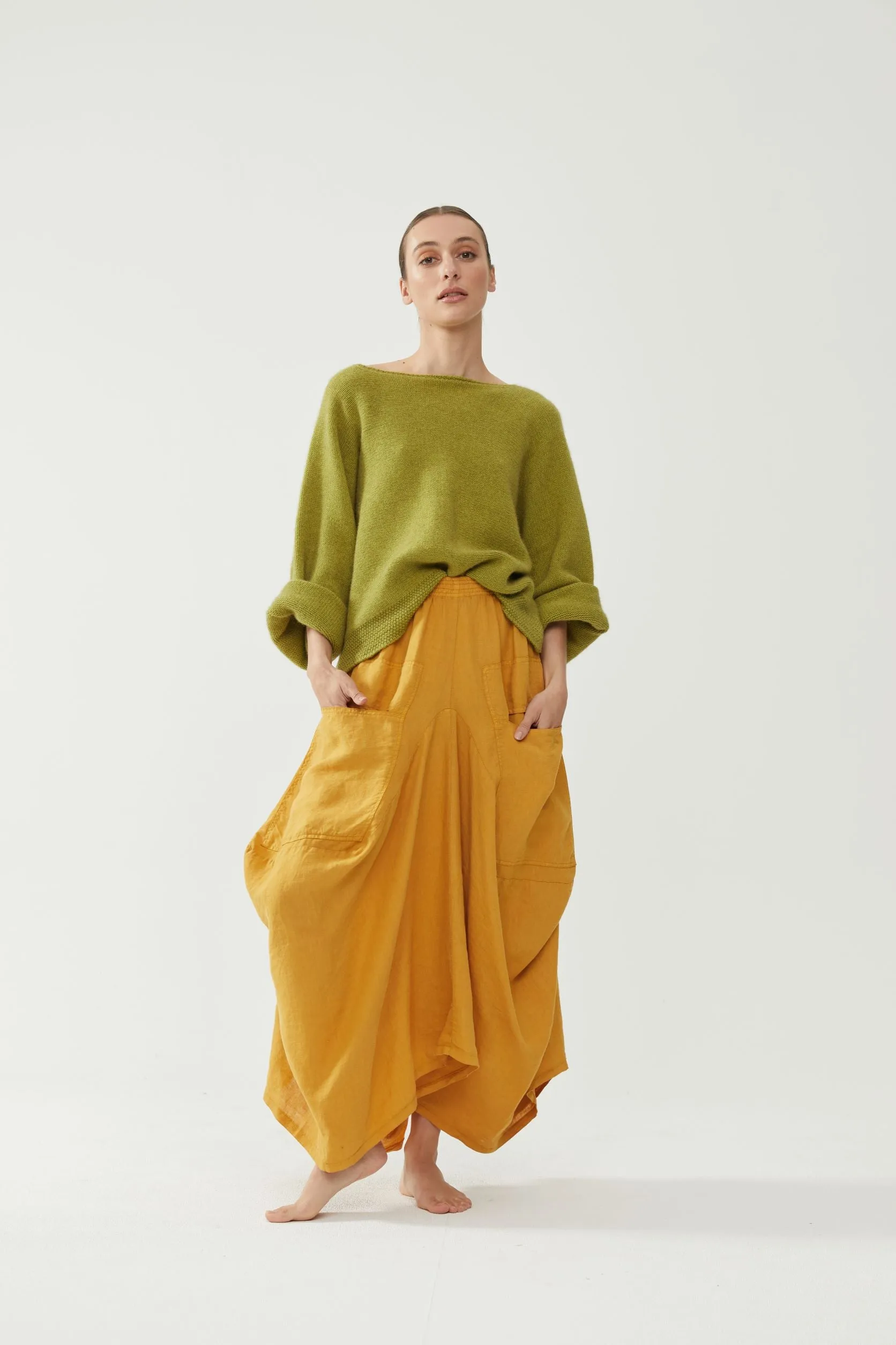 Kiitos Pocket Skirt Mustard