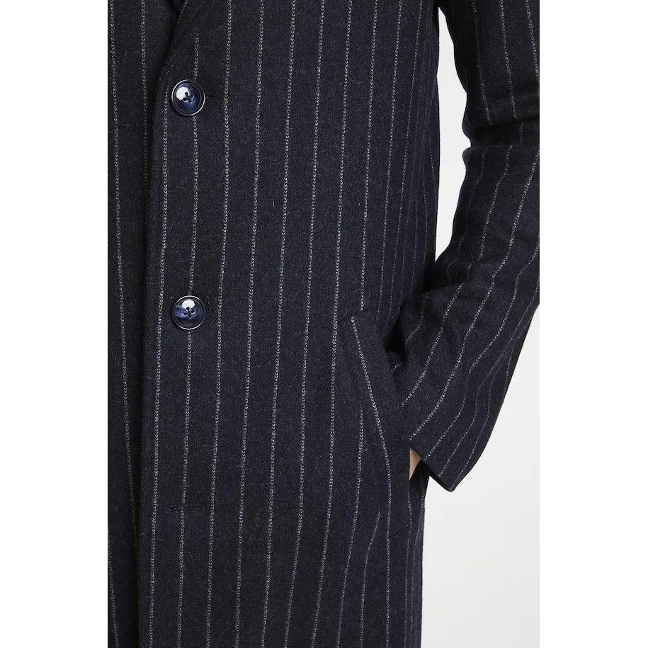 LANCASTER 3 CHALK STRIPE COAT