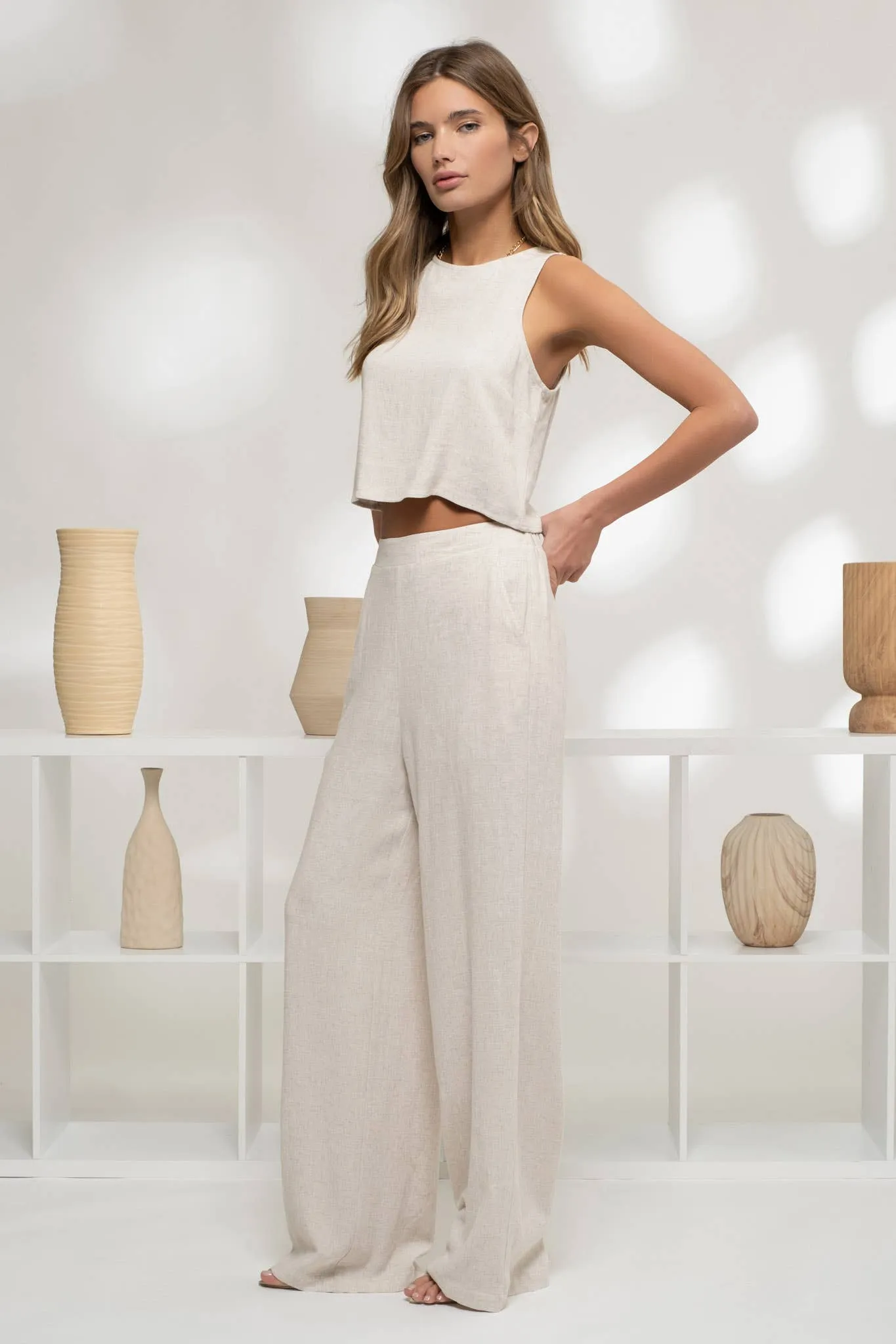 LINEN LONG PANTS