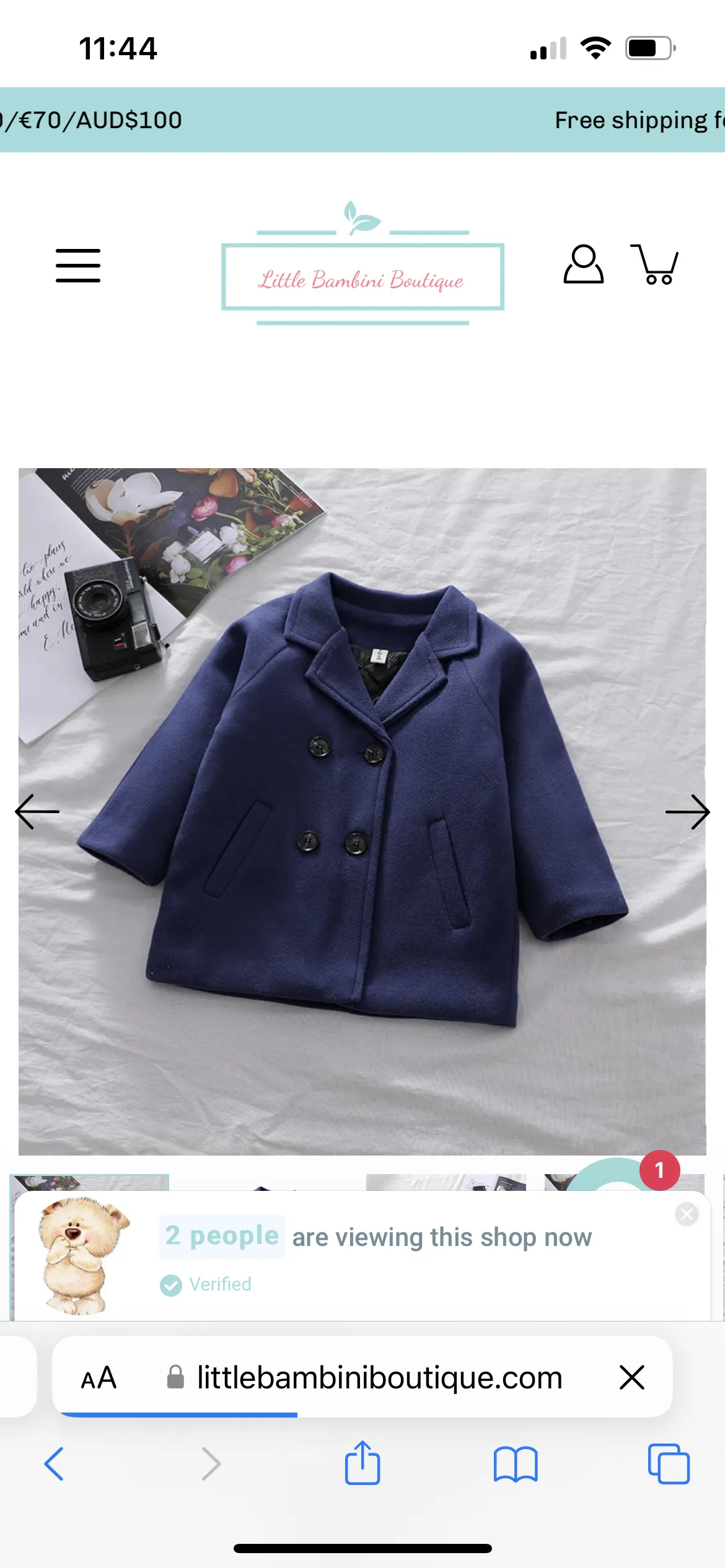 Mateo - Boys Double Breasted Wool Coat