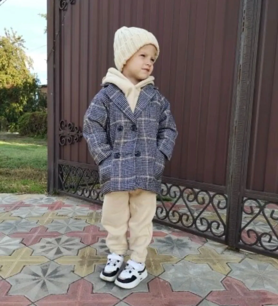 Mateo - Boys Double Breasted Wool Coat