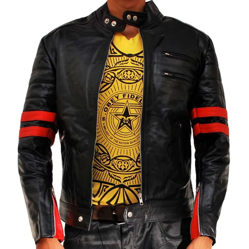 Mayhem Tyler Durden Motorcycle Leather Jacket