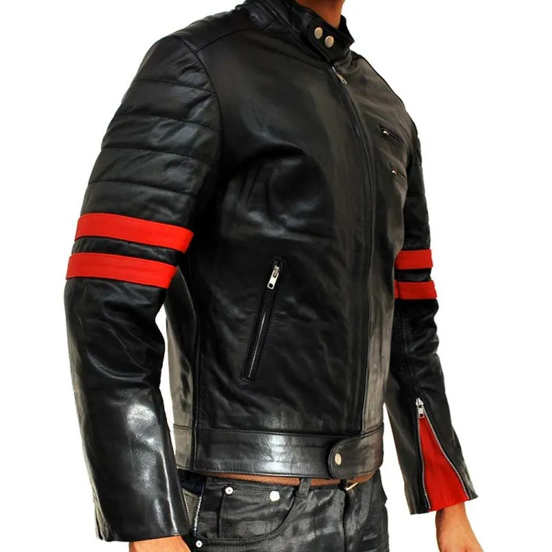 Mayhem Tyler Durden Motorcycle Leather Jacket