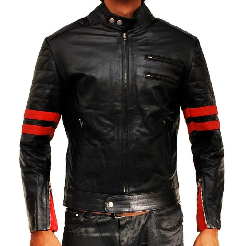 Mayhem Tyler Durden Motorcycle Leather Jacket