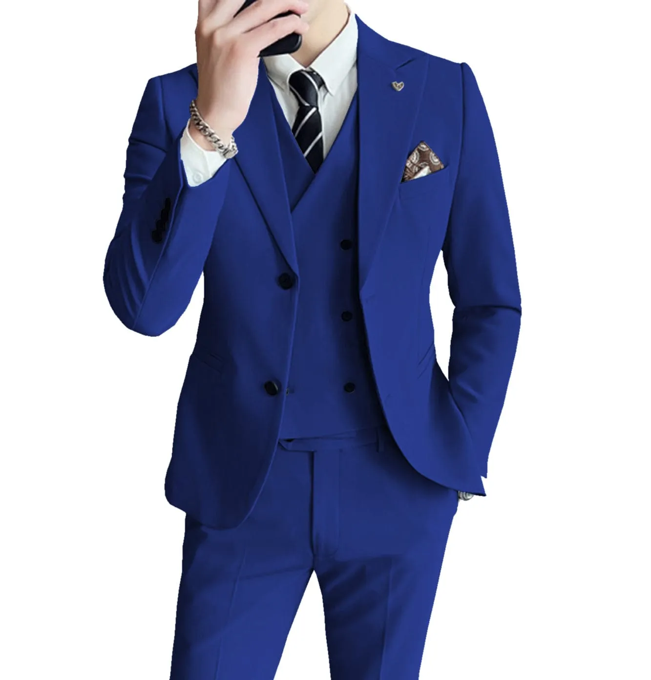 Men's 3 Pieces Suit Casual And Business Regular Suit