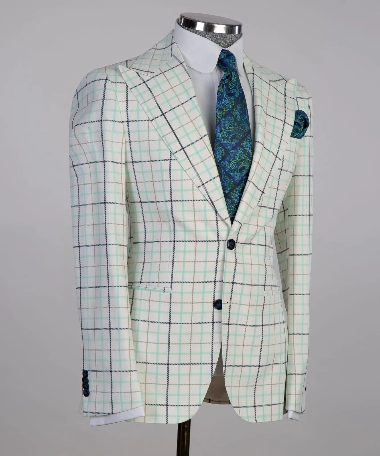 Mens Plaid Suit