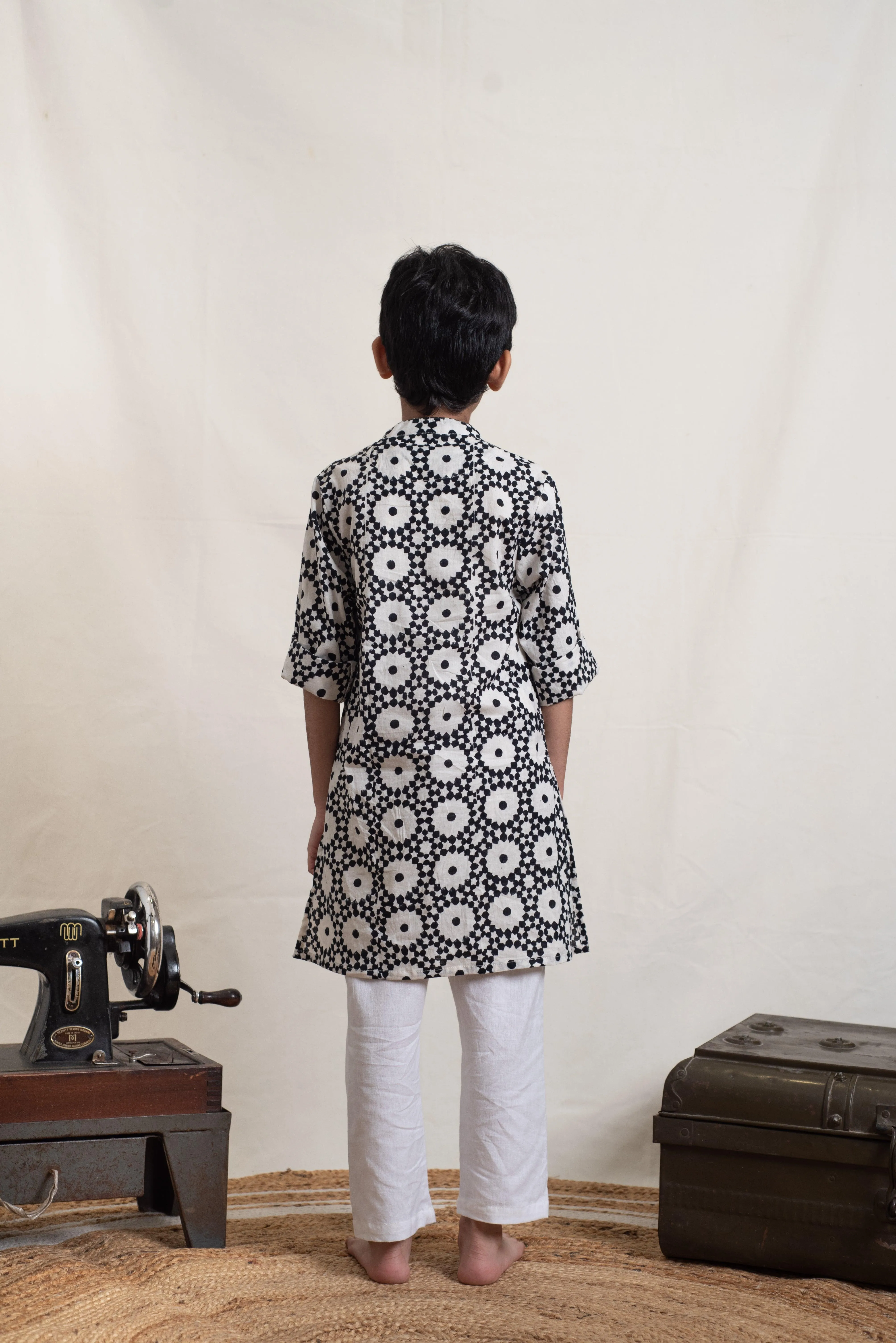 Monochrome Kurta Set