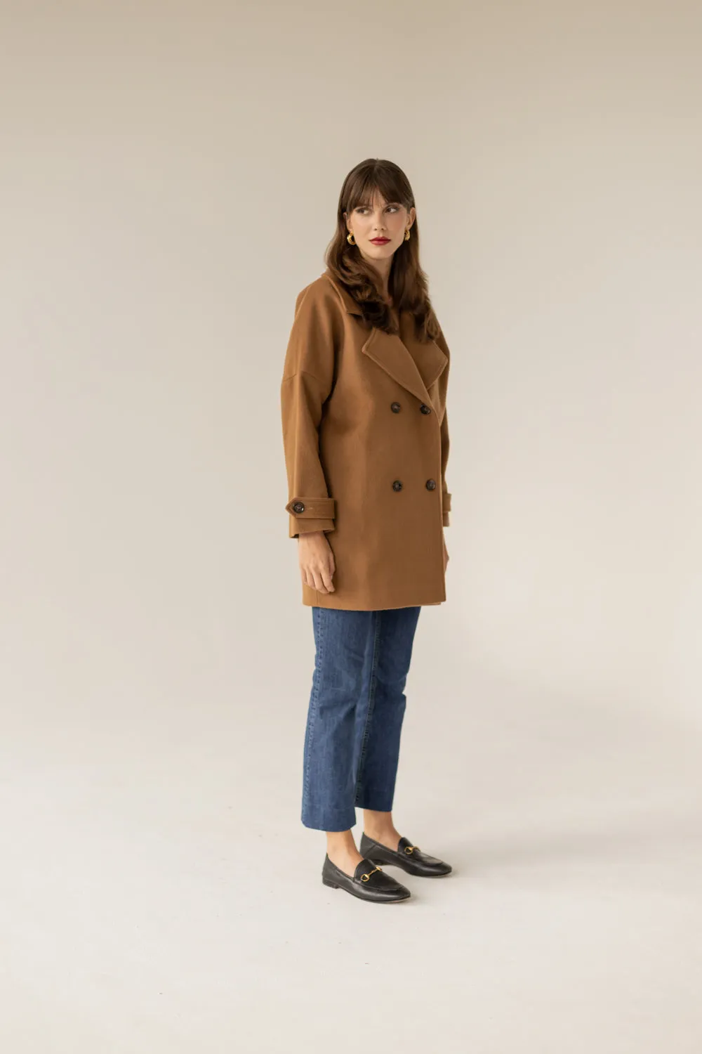 Nadine Cashmere Coat Caramel