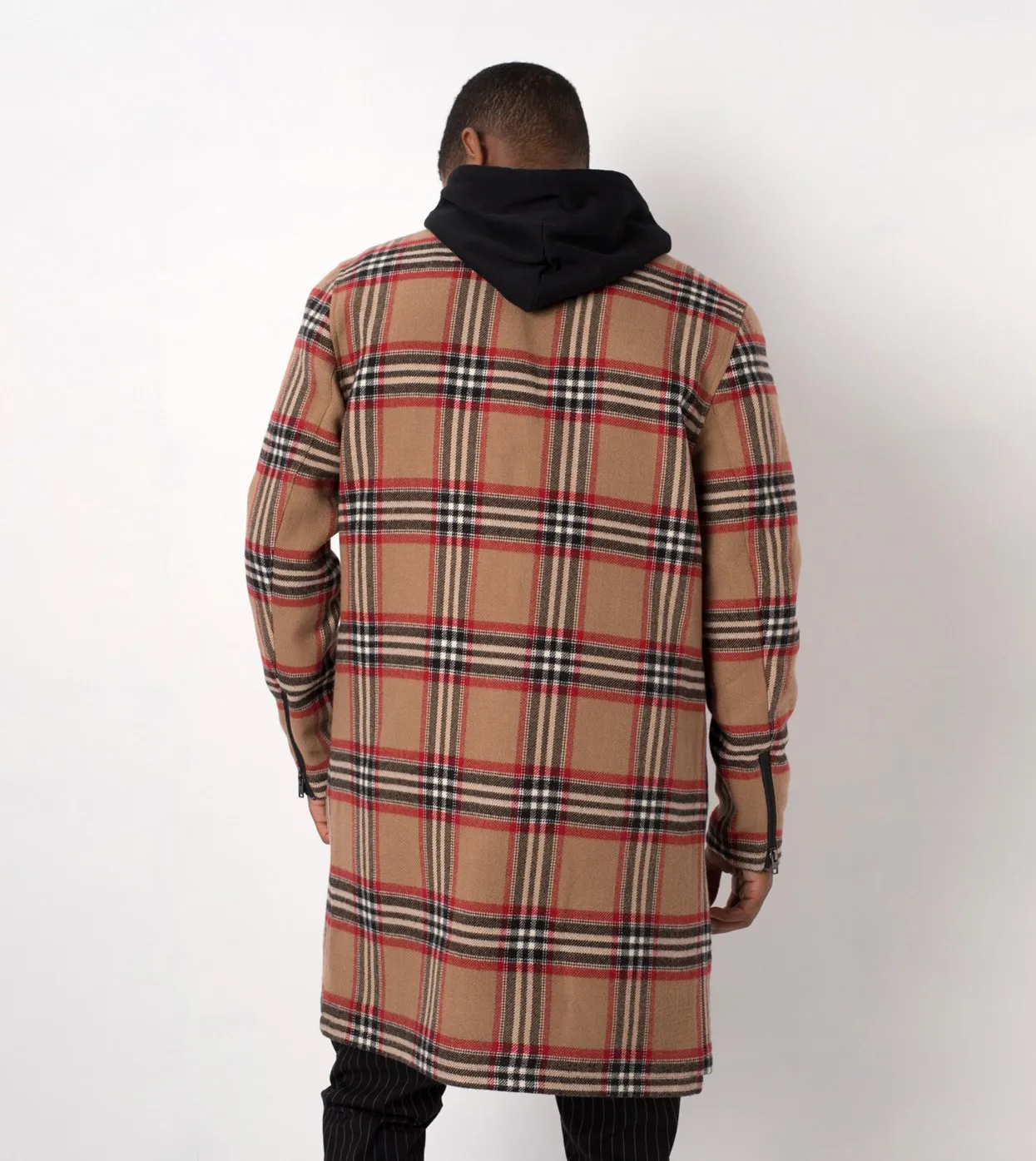 NY Melton Coat Wheat/Crimson