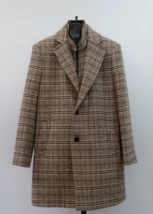 Plaid Wool Coat