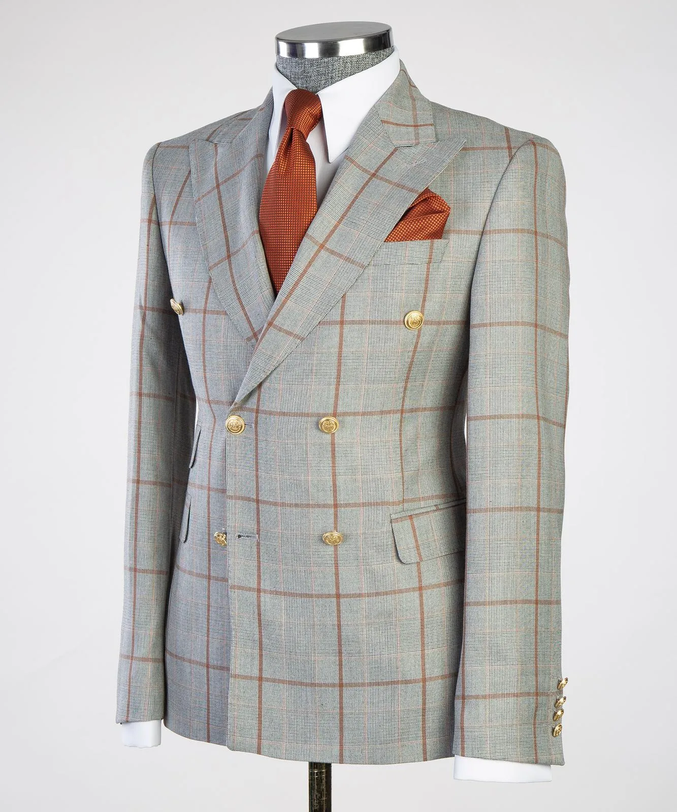 Sartoria Striped Ash Suit Men