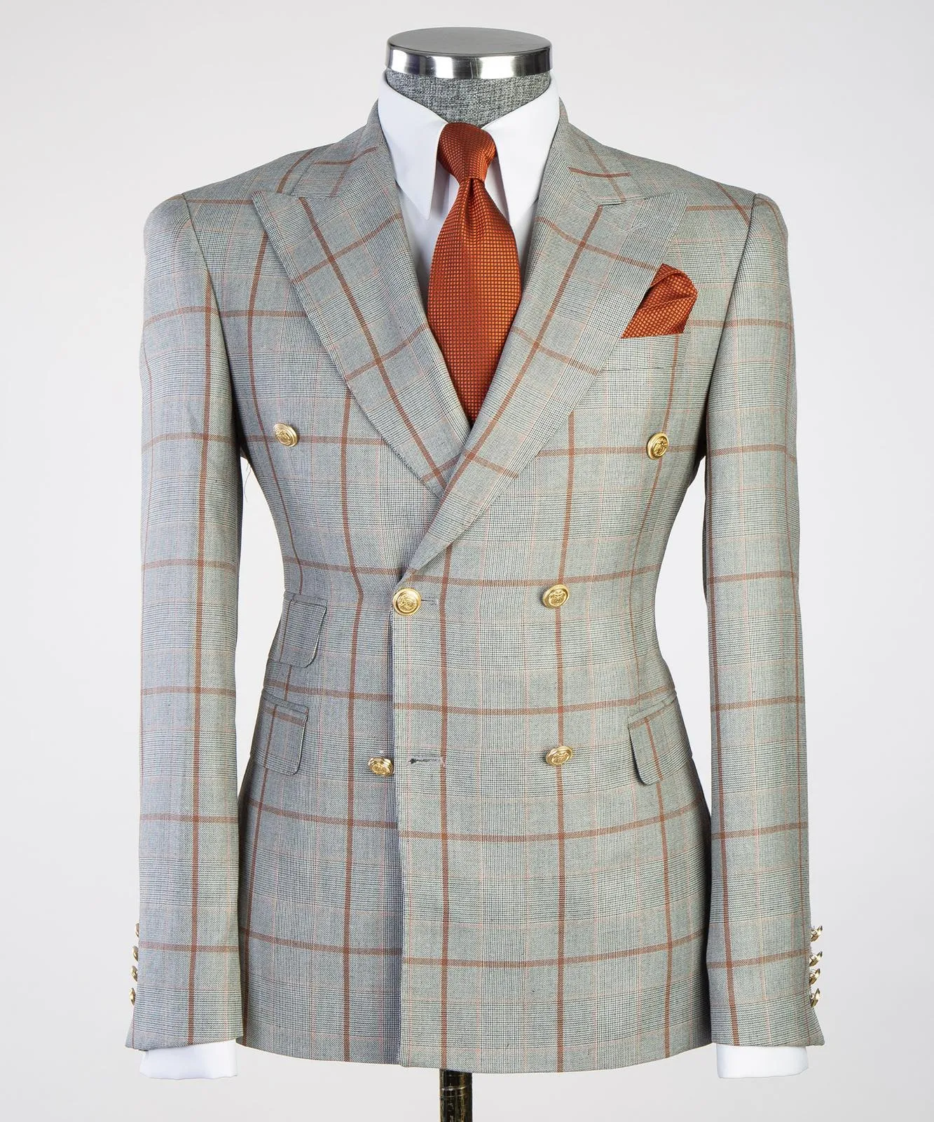 Sartoria Striped Ash Suit Men