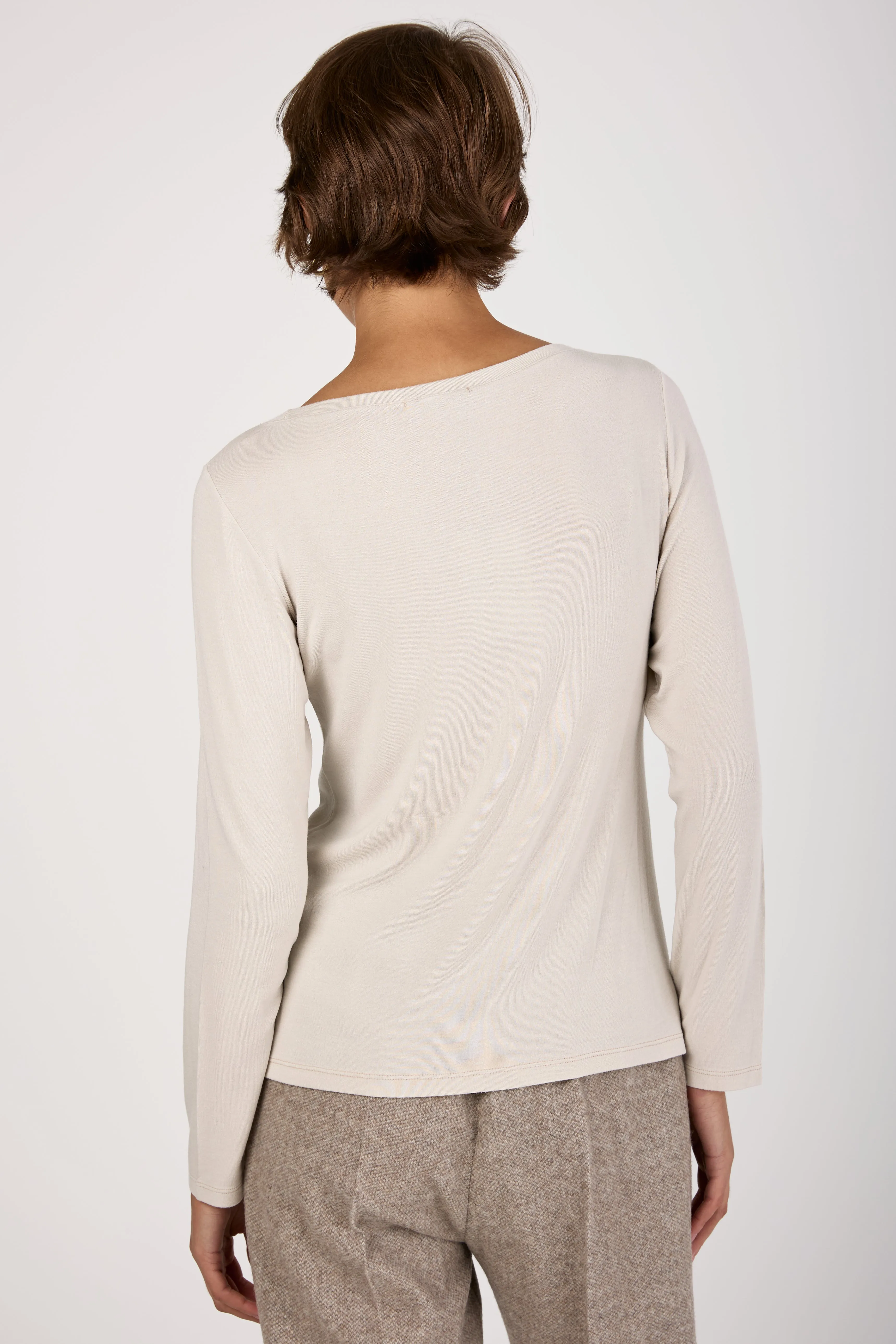 Slim Fit Long-Sleeve Shirt in Sand