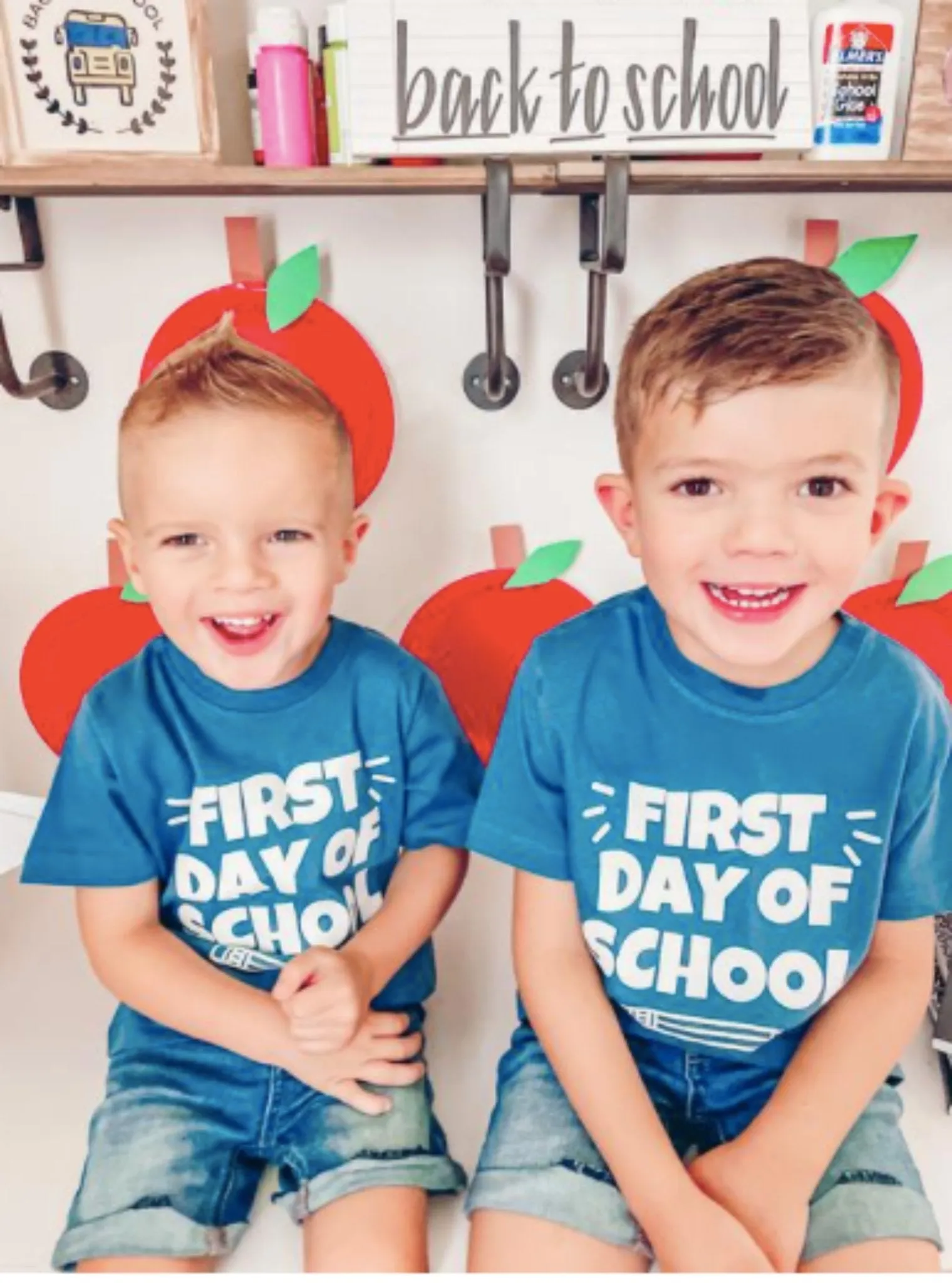 Sweet Wink Boys Blue FIRST DAY OF SCHOOL S/S Shirt