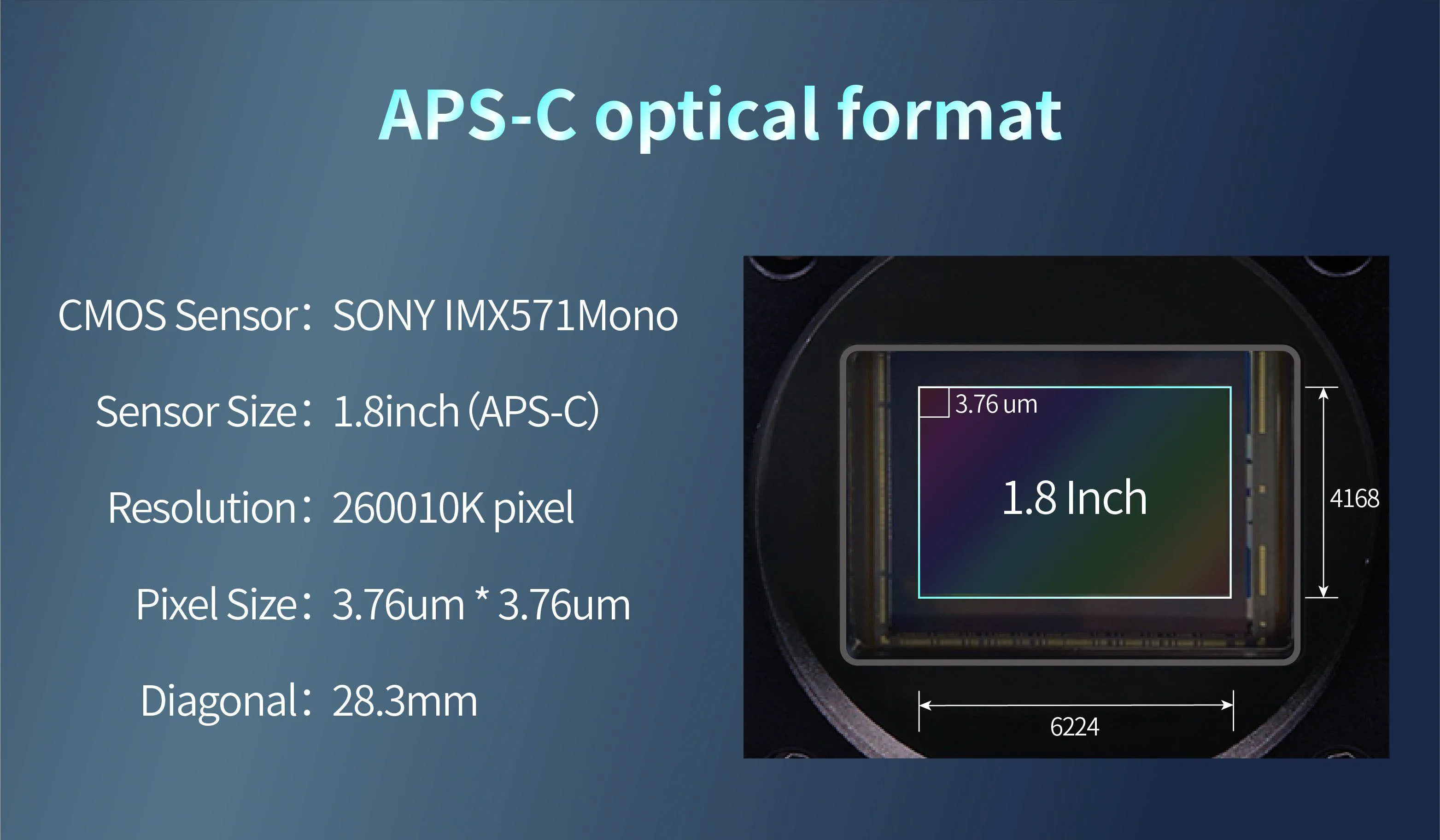 ToupTek SONY IMX571 Monochrome Imager (ATR3CMOS26000KMA-C2)