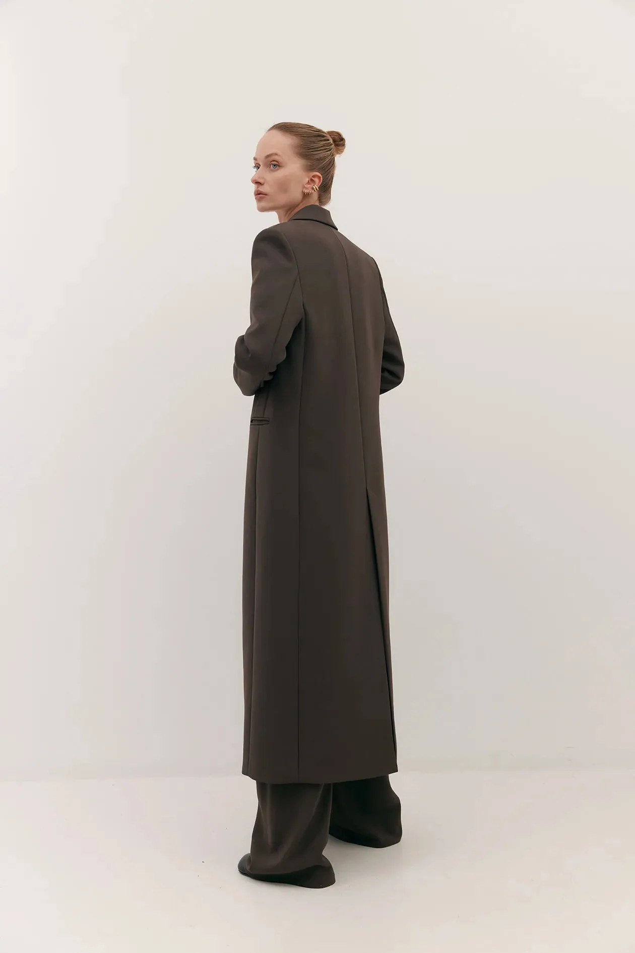 TUXEDO COAT: UMBER