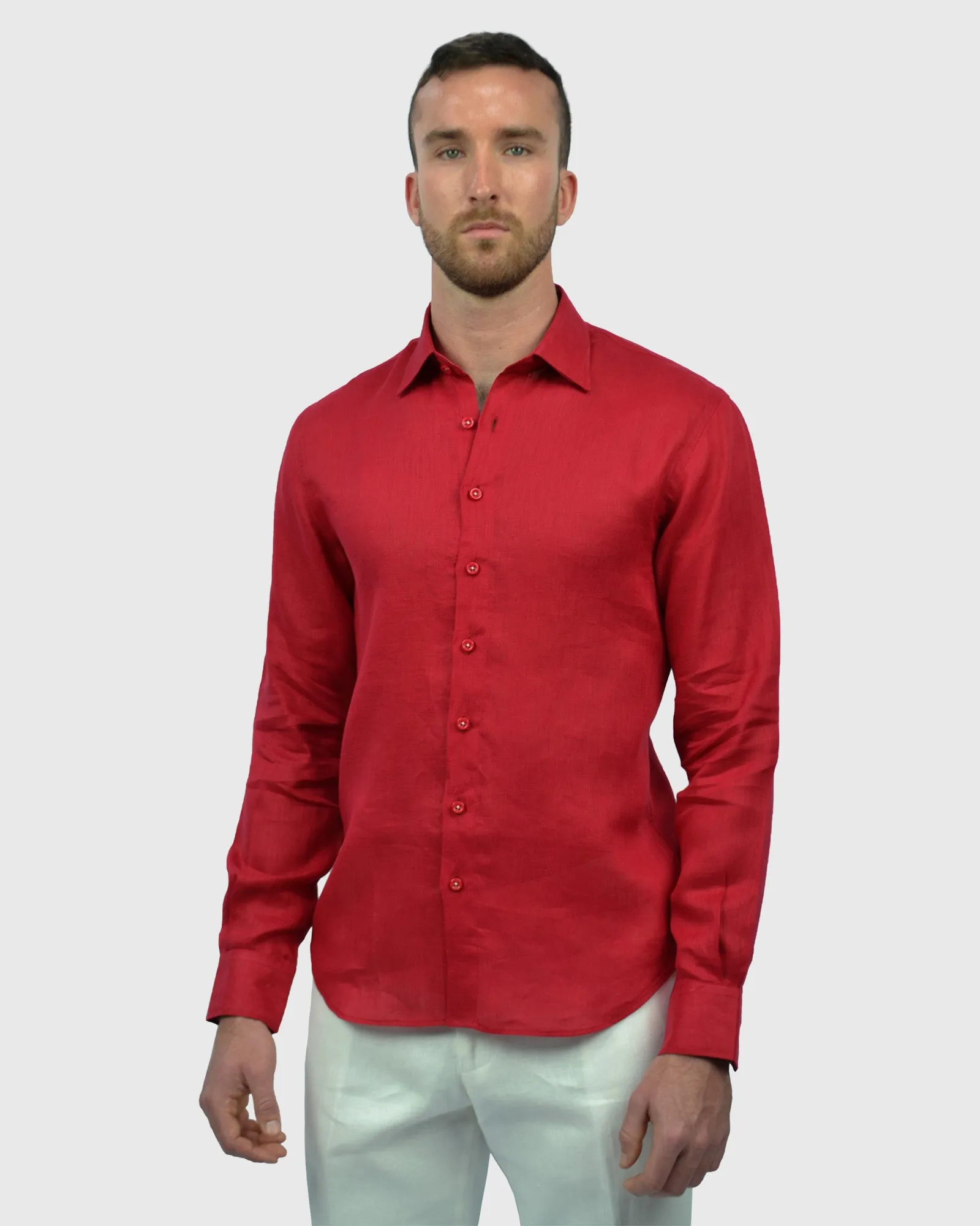 VINCENT & FRANKS S183600 RED SLIM SC SHIRT