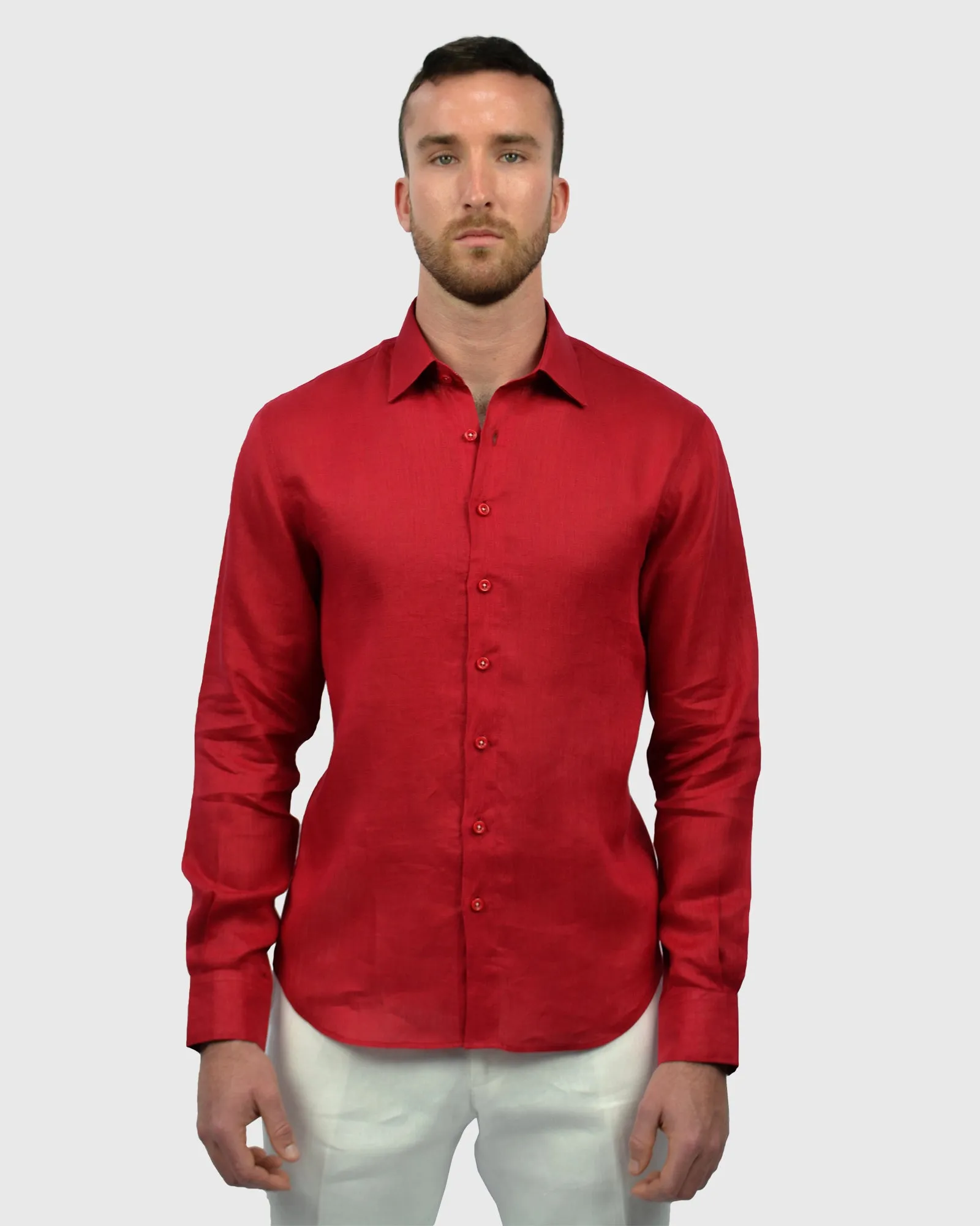 VINCENT & FRANKS S183600 RED SLIM SC SHIRT